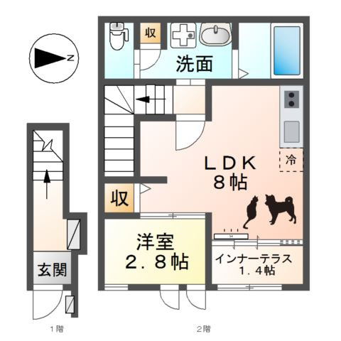 ウエストウイングⅣの間取り