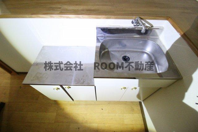 シャボンドール牟田町のキッチン|コンパクトなキッチンで掃除もラクラク