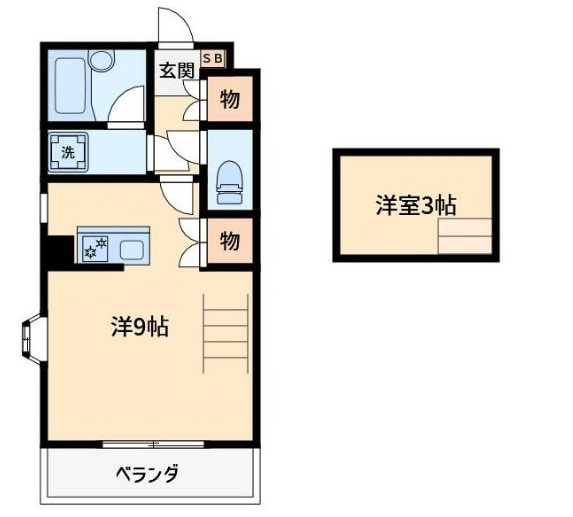 ワコーレエレガンス北小金仲介手数料（賃料の1.10ヵ月）の50％OFF対象物件！の間取り