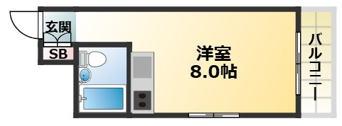 スクエアメゾン志紀の間取り