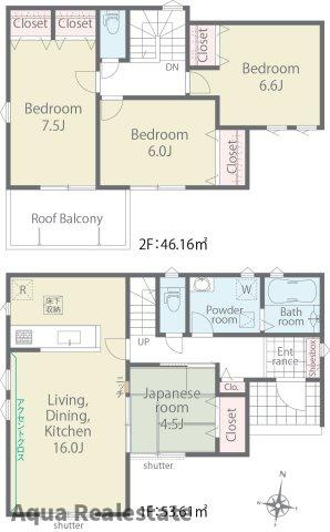 リナージュ国府町　01期の間取り