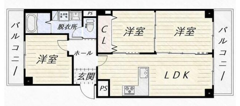【間取り】の画像