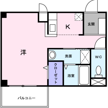 カーサ・アウローラ　仲介手数料（賃料の1.10ヵ月）の50％OFF対象物件！の間取り