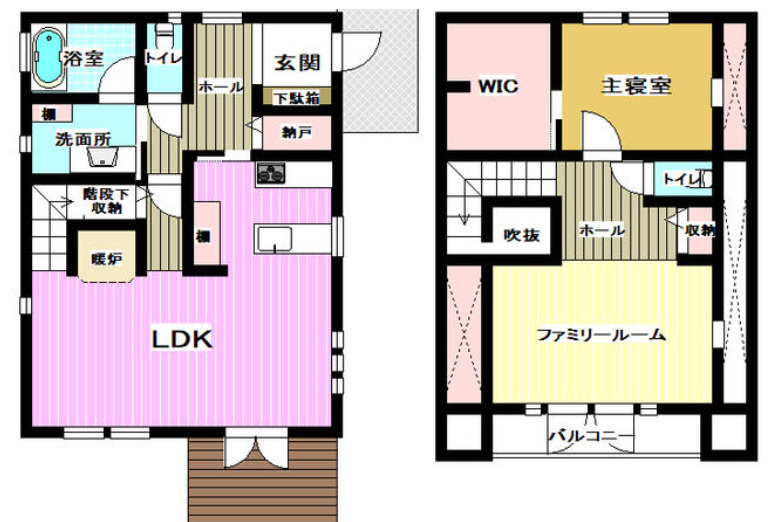 宇都宮市豊郷台三丁目の間取り