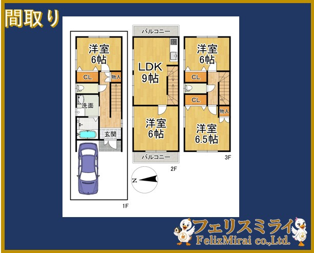 神戸市西区池上４丁目５-２３付近の間取り
