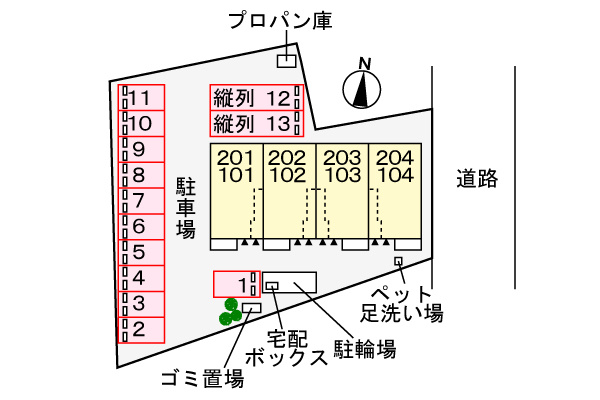 パストラーレ　Ⅳの駐車場|駐車場