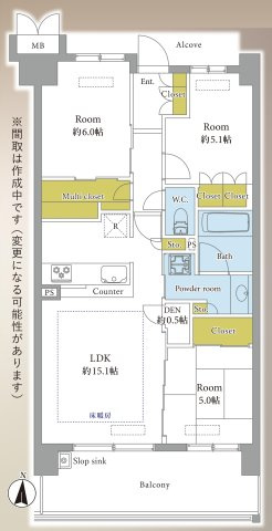 グランメディオ新三郷の間取り|2026年12月室内リフォーム完了予定！ペットと暮らせる3LDKのお部屋