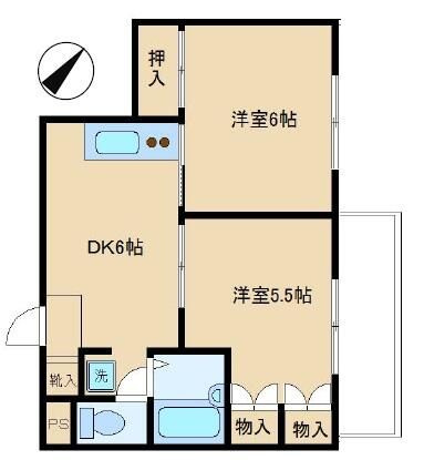 大橋第一ハイムの間取り