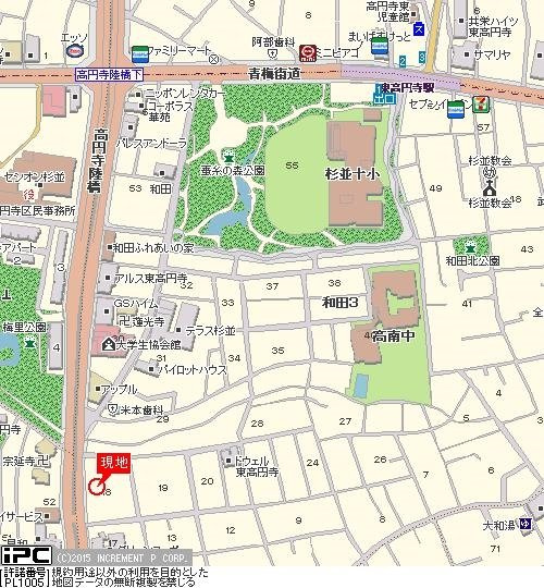 メゾン・ド・ヴィレ高円寺の地図