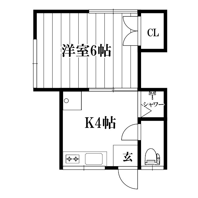 中野区野方１丁目のアパートの間取り