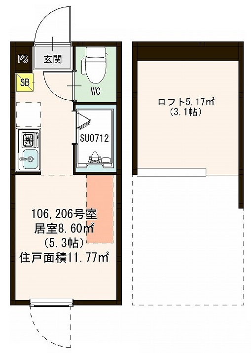 ハーモニーテラス新高円寺Ⅱの間取り