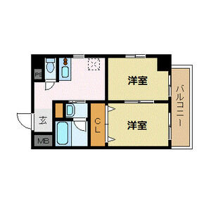 レジデンシア三宮の間取り