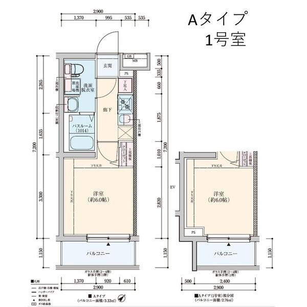 グランドロアール上新庄の間取り
