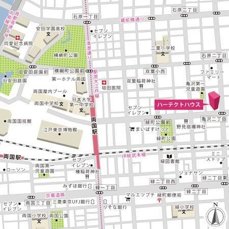 ハーテクトハウス の地図