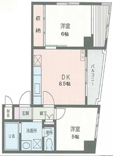 ベルメゾン森の間取り|間取りです。