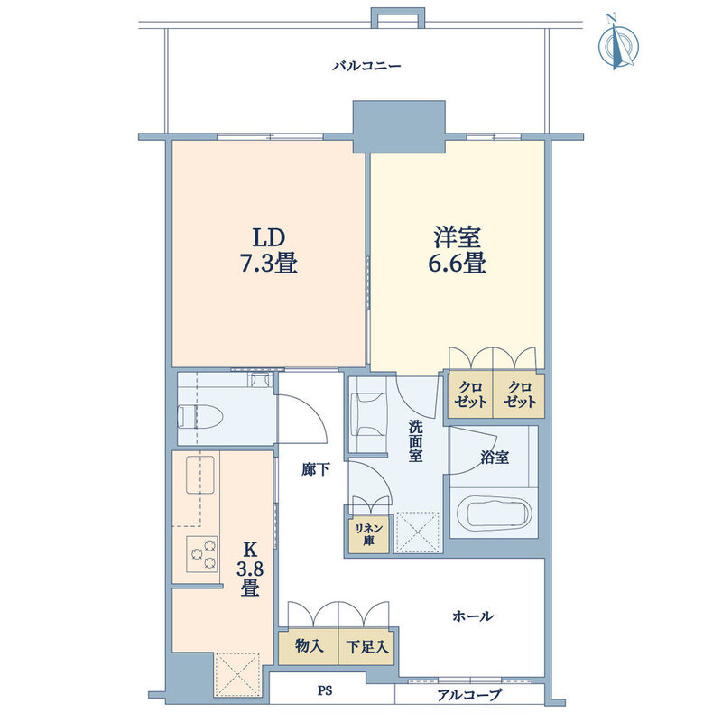 グラングリーン大阪　ＴＨＥ　ＮＯＲＴＨ　ＲＥＳＩＤＥＮＣＥの間取り