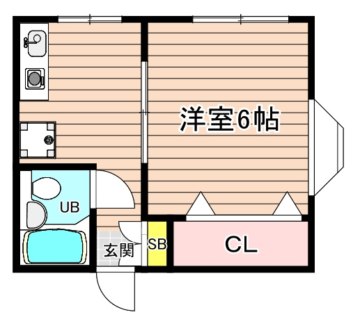 大阪市都島区中野町２丁目の賃貸マンションの間取り