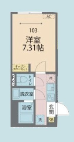 カインドネス小田急相模原8※初期費用分割あと払いサービス利用可能物件の間取り