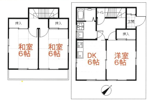 貸家　新座市野寺の間取り