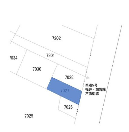 福井市新田塚1丁目　売地の土地図