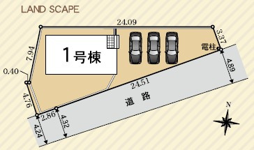 【区画図】 | 富士市宇東川西町第1　新築戸建て　全1棟