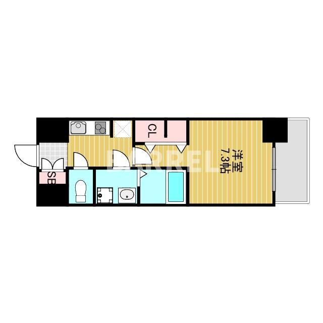 S-RESIDENCE三国WESTの間取り