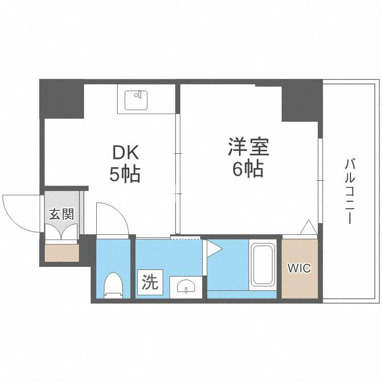 グランカーサ天王寺EASTの間取り
