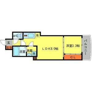 SERENiTE谷町croixの間取り