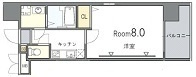 ウエンズ東心斎橋の間取り