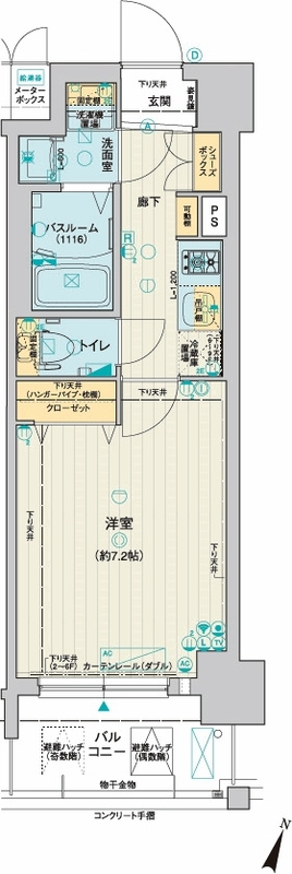 レオンコンフォート天神橋の間取り