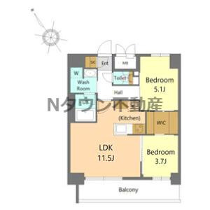 【間取り】 | S-RESIDENCE千種駅前ascent(アセント) | 間取りです。