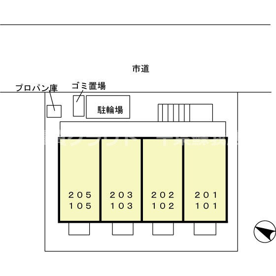 モナリエ稲成町の区画図