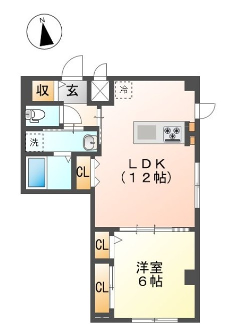 ＰＲＥＮＤＲＥ　ＴＯＫＵＭＡＲＵの間取り