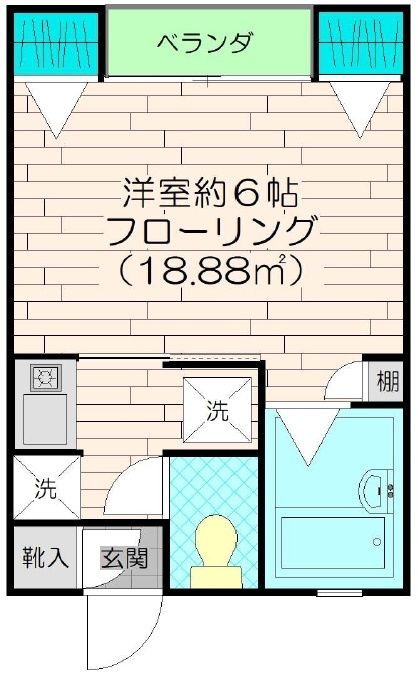 プロステリテの間取り|間取りです。
