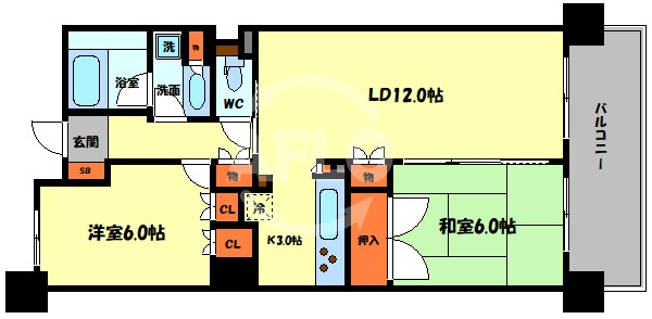 エル・セレーノ上本町レジデンスの間取り| エルセレーノ上本町レジデンス　間取り