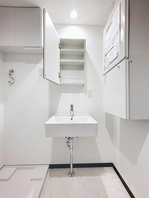 防音マンション　スカイラシクラス田園調布本町の洗面所