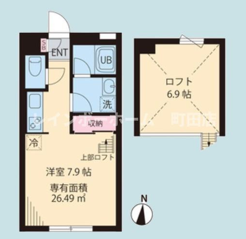 桜森スクエア２※初期費用分割あと払いサービス利用可能物件の間取り