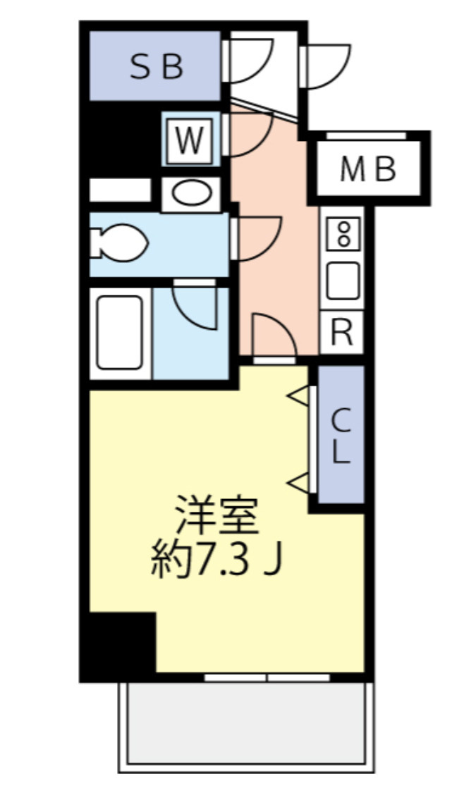 江東区亀戸６丁目の賃貸マンションの間取り|間取り