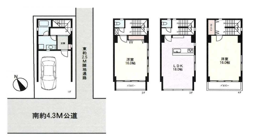 文京区千石４丁目中古戸建の間取り