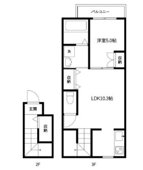 プラティーク八広の間取り