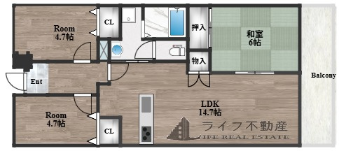 戴慶カーサグラシアの間取り