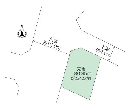 ハイランド1丁目建築条件無し売地の画像