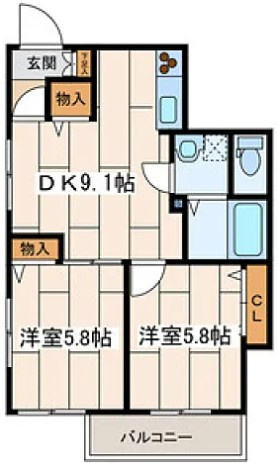 アローズの間取り|間取りです。