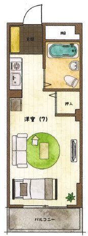 リブェール六甲の間取り