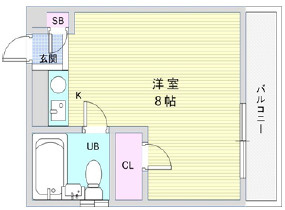 神戸市東灘区本山中町３丁目の賃貸マンションの間取り