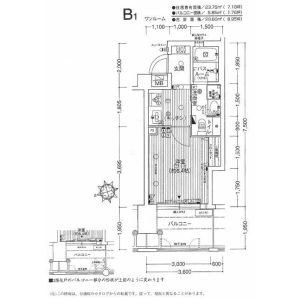 神戸市中央区布引町２丁目の賃貸マンションの間取り