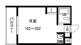 神戸市東灘区魚崎南町８丁目の賃貸マンションの間取り
