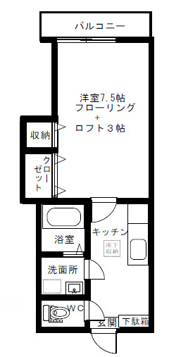 コーポサンヒルズの間取り