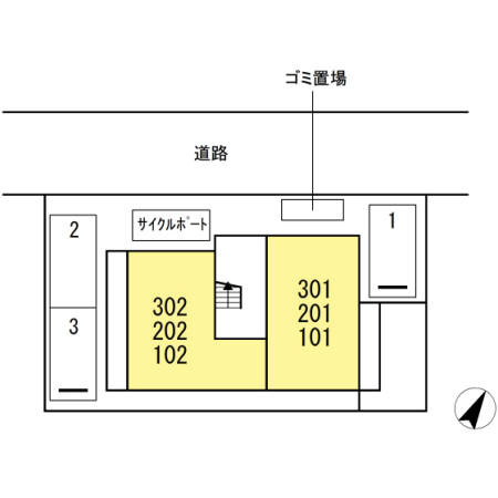 【区画図】 | D-room博多駅南 弐番館