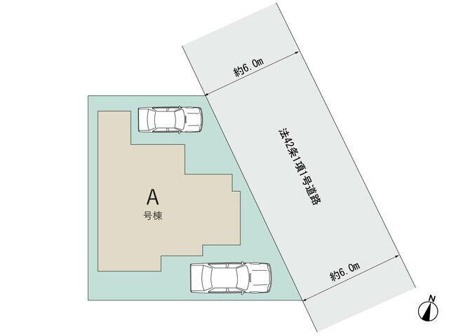 新築戸建て・仲介手数料無料）小牧市久保一色南７期・A号棟の区画図